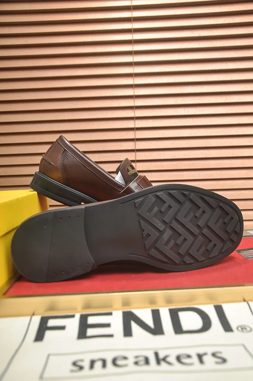 Men's shoes 💰500💶 [FENDI] The latest high-end men's shoes in Hong Kong! Original quality. The upper is made of imported cowhide material and cowhide lining! Super comfortable on the foot, original wear-resistant outsole, luxurious, fashionable, casual and versatile! Size: 38-45 (45 customized)